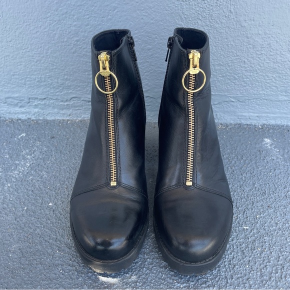 Vagabond Shoes - Vagabond black leather o-ring zipper booties 39